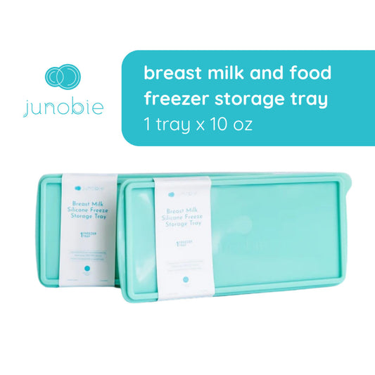 Junobie Breast Milk and Food Storage 10oz Tray- Reusable, Silicone, BPA-Free