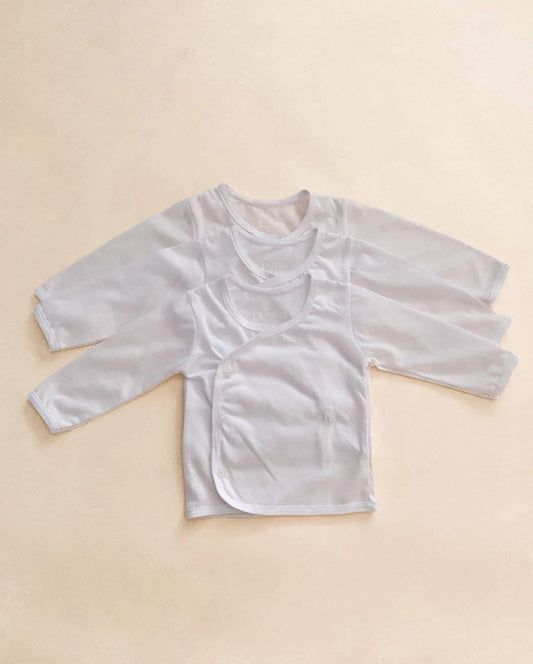 Lipton Baby Button Side Long Sleeve Set of 3 #11C