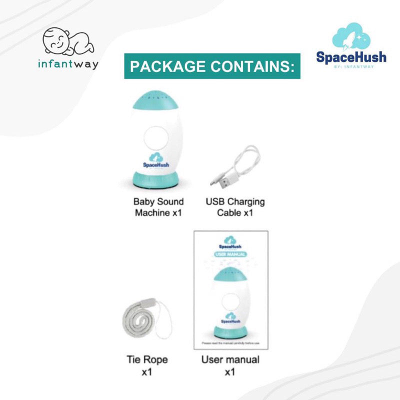 Infantway SpaceHush Baby Sleeping Sound Machine
