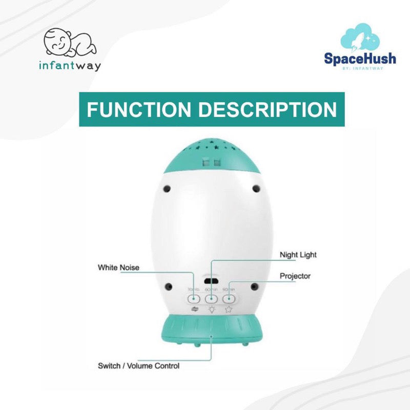 Infantway SpaceHush Baby Sleeping Sound Machine