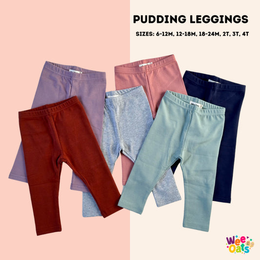 Wee Oats PUDDING - Organic Cotton Baby Unisex Leggings