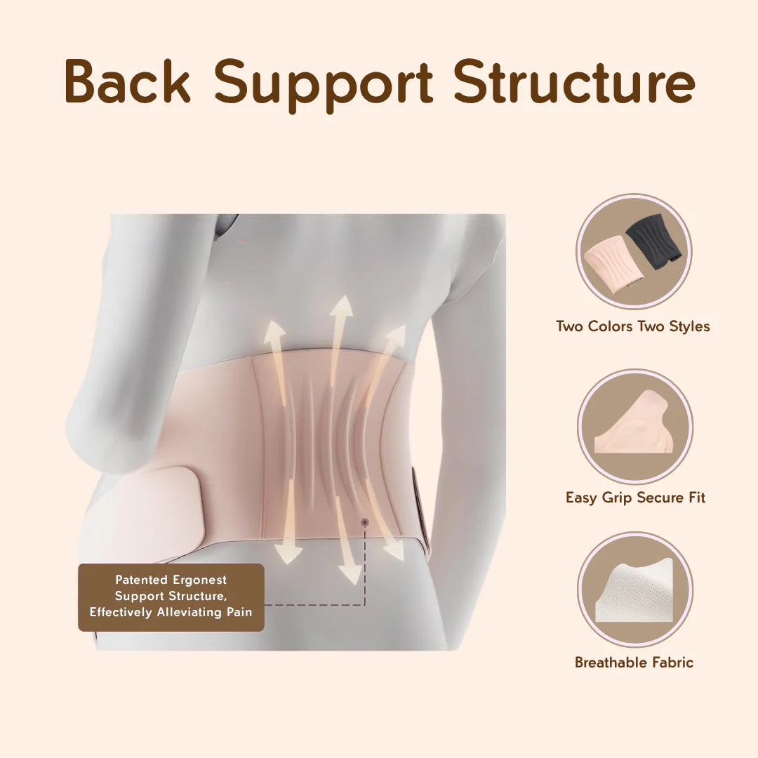 Lunabebe by Mama Blends Premium Seamless 2 in 1 Pregnancy Belly and Back Support
