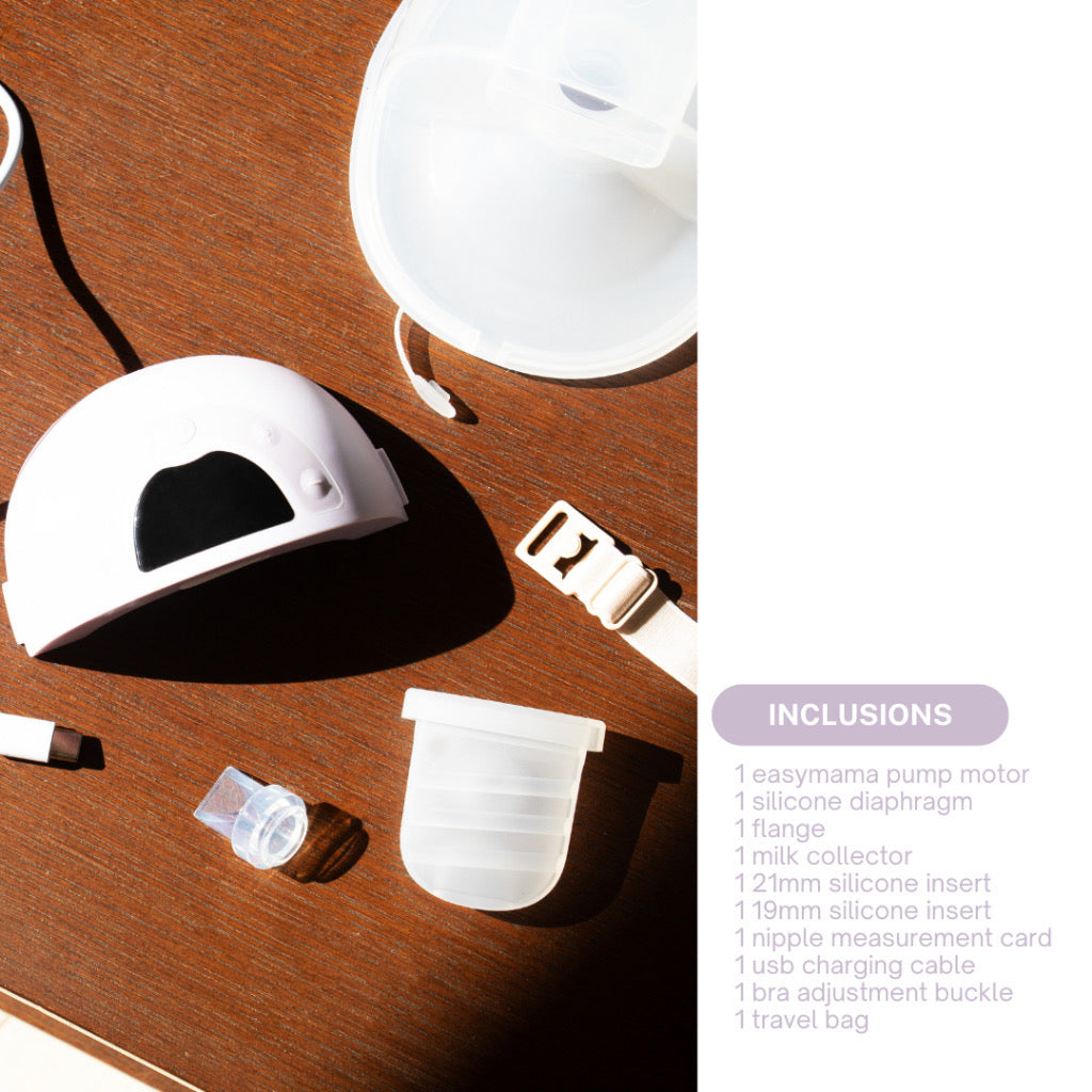 Easymama Wearable Electric Breast Pump – Hands-Free, Silent, Portable, USB Rechargeable, BPA-Free (1pc)