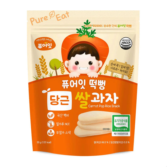 PURE-EAT BABY FOOD ORGANIC POP RICE SNACK 30G
