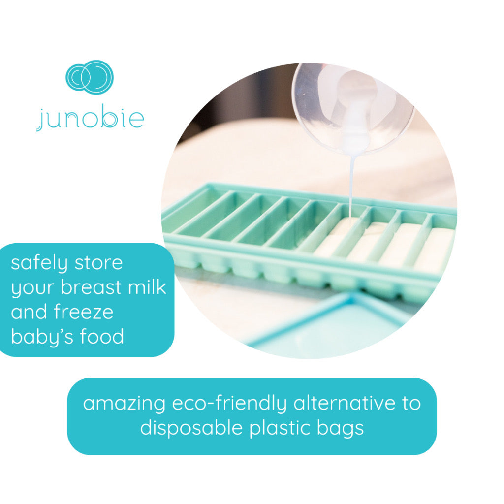 Junobie Breast Milk and Food Storage 10oz Tray- Reusable, Silicone, BPA-Free