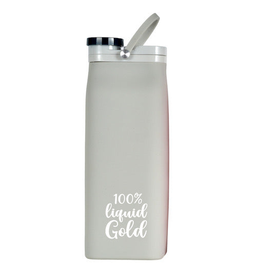 Junobie Breast Milk and Formula Box 20 oz (Gray/Pink/White/Teal/Coral/Honey) - Reusable, Silicone