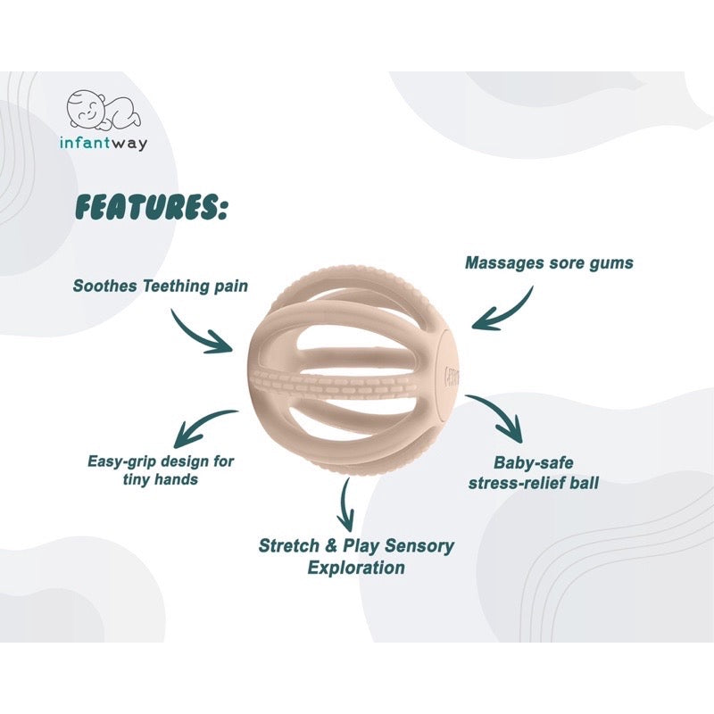 Infantway Chewball Stretch and Play Teething Toy