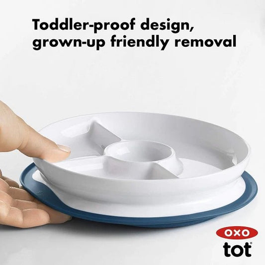 OXO TOT STICK AND STAY SUCTION DIVIDED PLATE