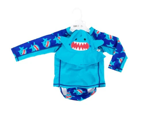 ZOOCCHINI UPF50 3-PIECE SWIM SET (SUNHAT, RASH GUARD, DIAPER)