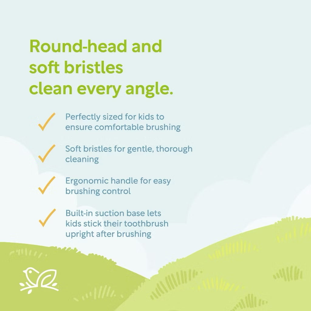 Nature to Nurture KIDS Keep It Sparkly Toothbrush 6 years & up | Soft Bristles
