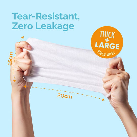 Hoppi Baby 99% Water Wipes 80 sheets (Single)