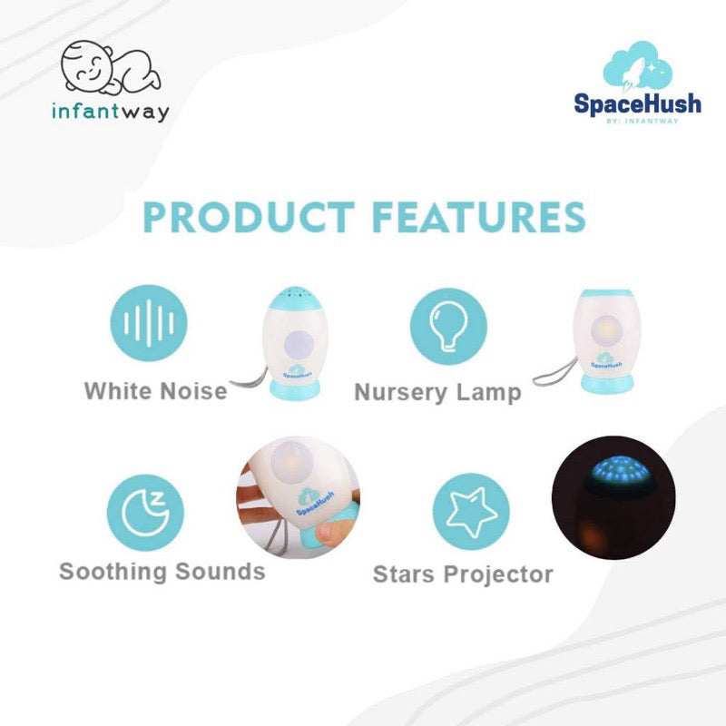 Infantway SpaceHush Baby Sleeping Sound Machine
