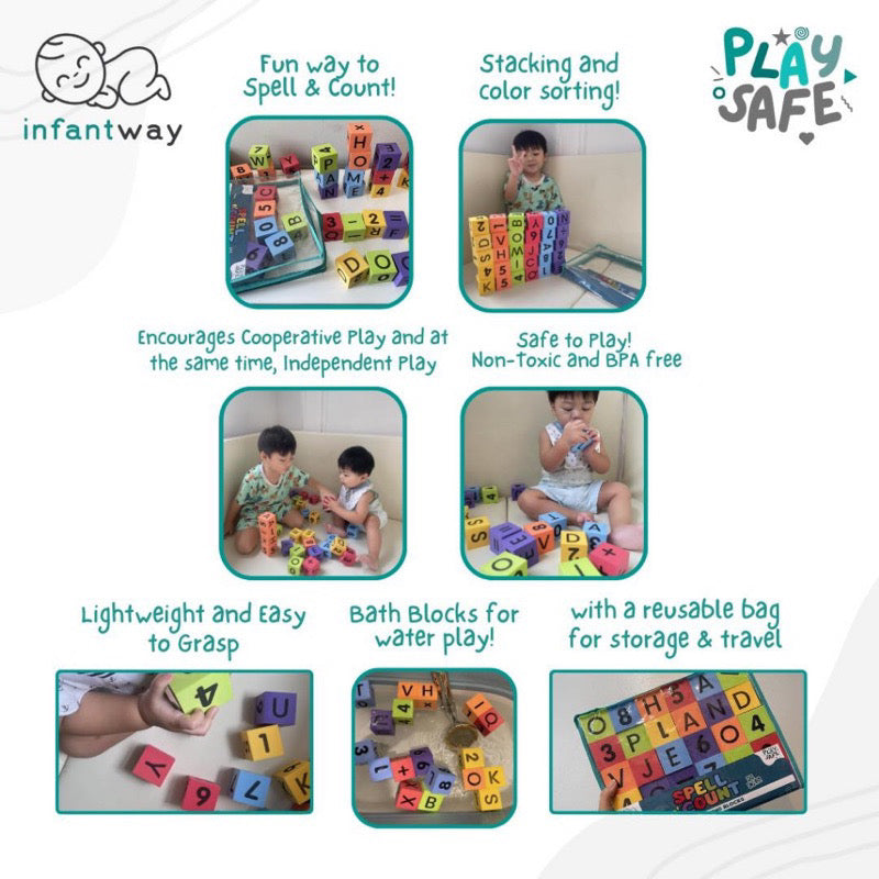 Infantway Play Safe Lil Beginners Foam Puzzle Set