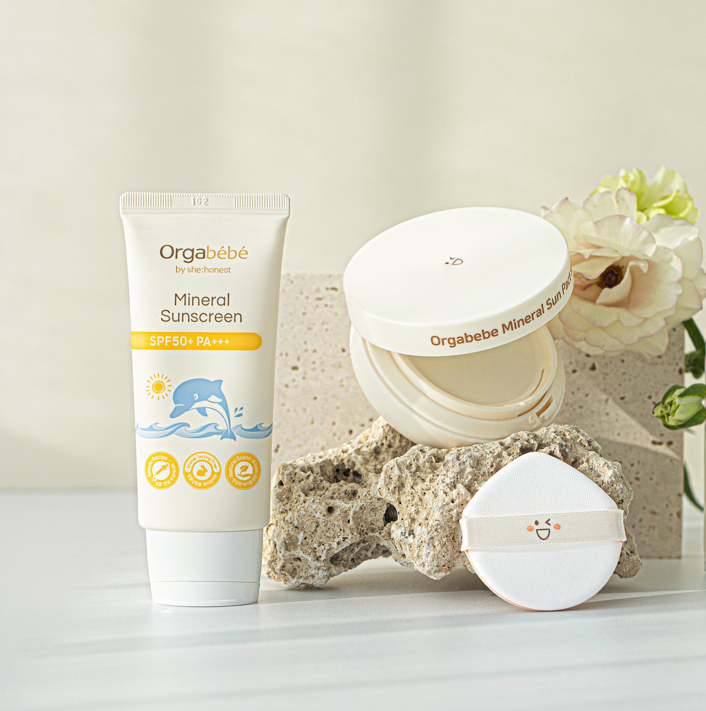 Orgabebe Mineral Sun Pact SPF50+ PA+++