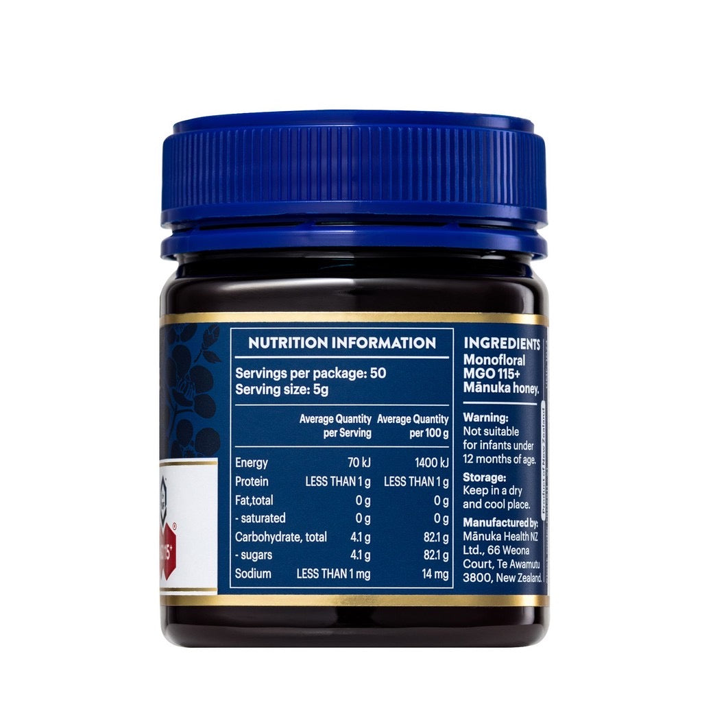 Manuka Health MGO 115+ UMF 6+ Manuka Honey 500ml- 100% Pure New Zealand Honey