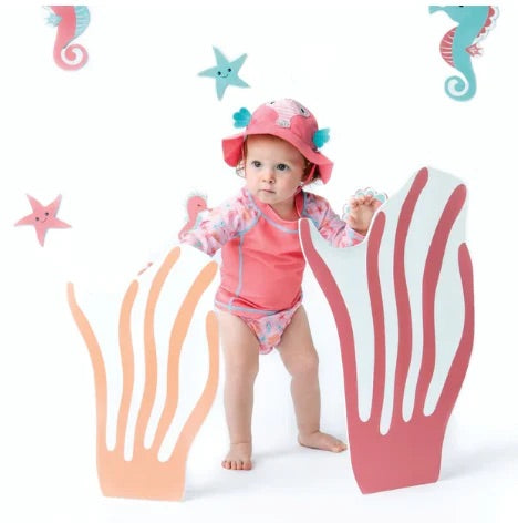 ZOOCCHINI UPF50 3-PIECE SWIM SET (SUNHAT, RASH GUARD, DIAPER)