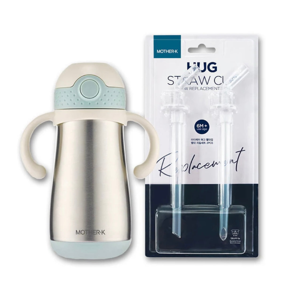 Mother-K Hug  Straw Cup Replacement 2pcs