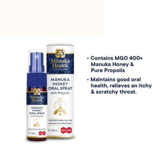 Manuka Health Oral Spray MGO 400+ & Bio 30)