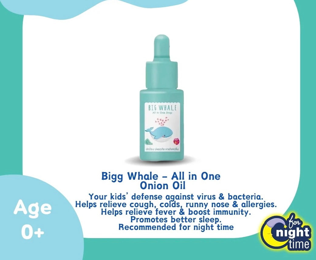 LITTLE HEART - BIG WHALE DROP NIGHT TIME ONION OIL 10ML