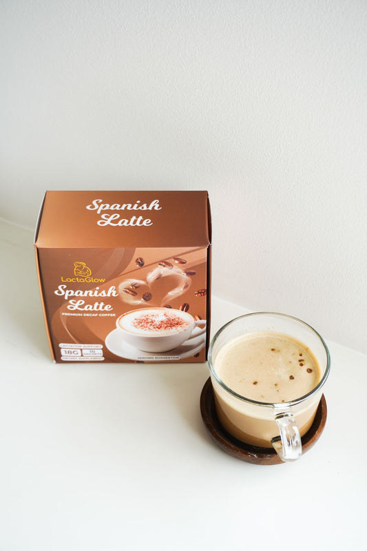 Lactaglow Spanish Latte - Premium Decaf Coffee (Lactation/ Breastfeeding Support)