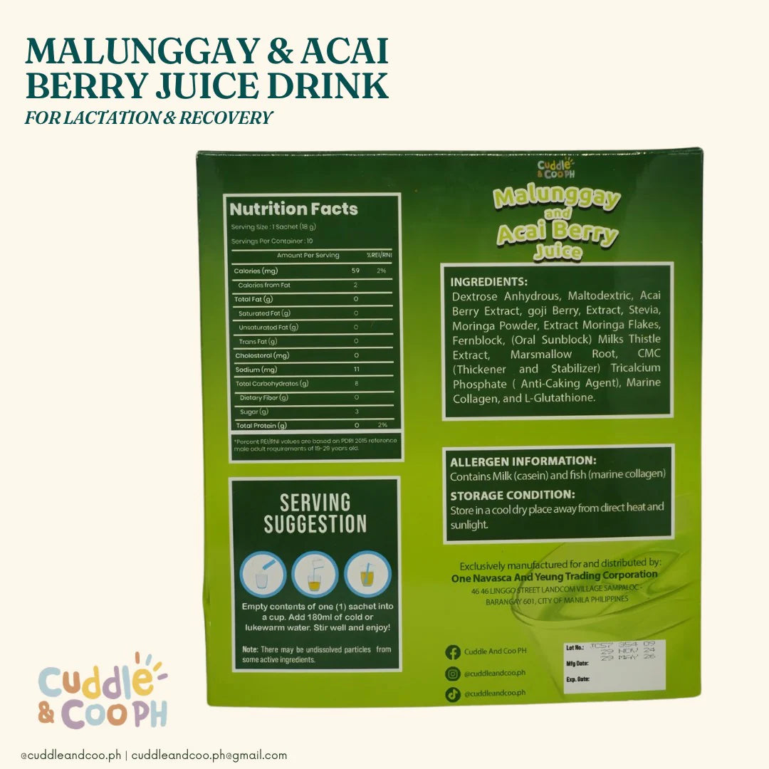 Cuddle & Coo Malunggay and Acai Berry Juice