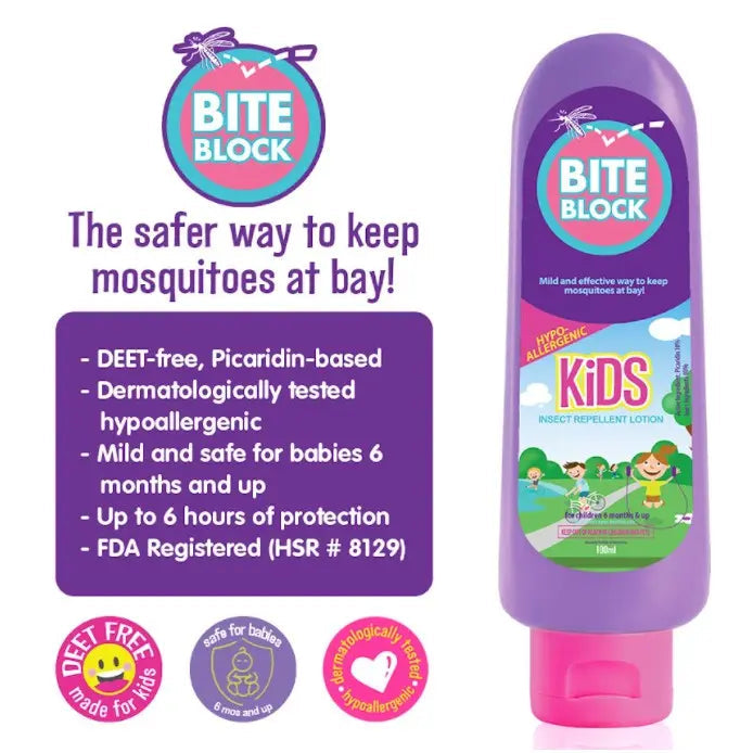 Bite Block Kids Insect Repellent Lotion 100ml