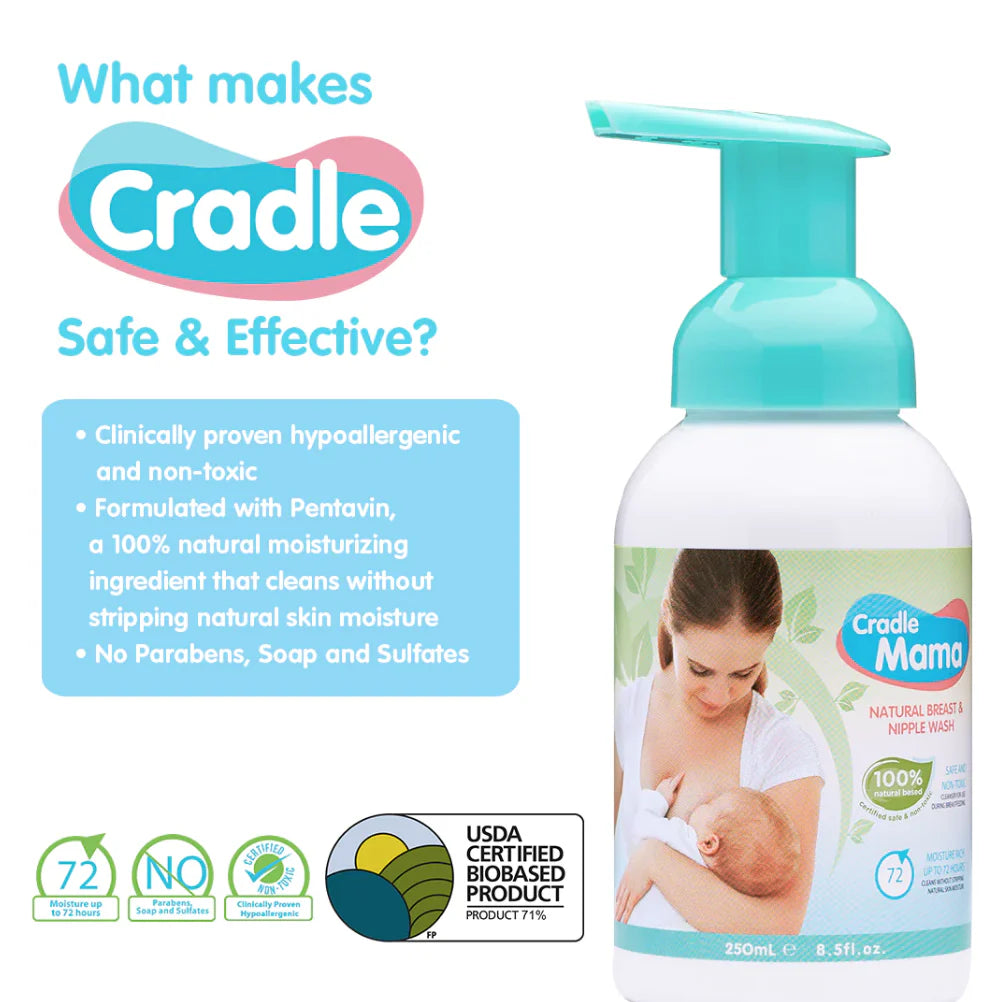 Cradle Mama Natural Breast and Nipple Wash 250ml