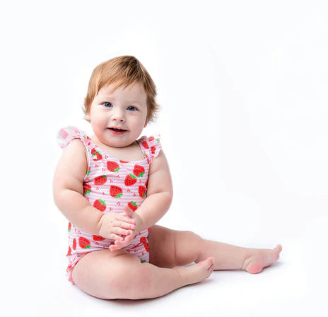 Zoocchini Baby Girl UPF50 Snap Swimsuit