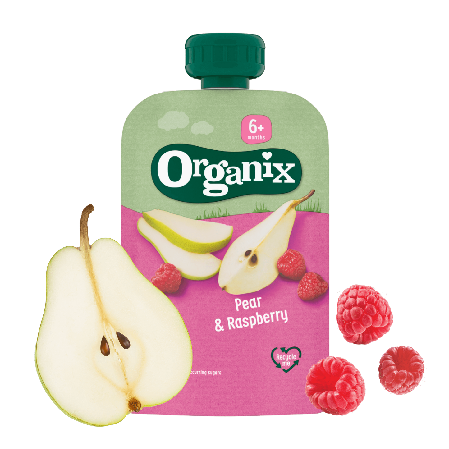 Organix Pear Raspberry 6m+ | 100g