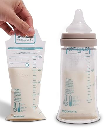 Mother-K - Disposable Feeding Bottle Milk Storage Bag - 250ml - 60s