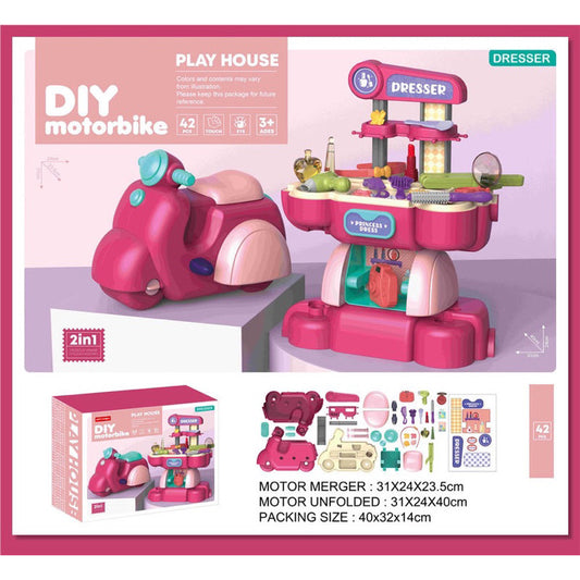 LITTLE FAT HUGS PLAYHOUSE MOTORBIKE