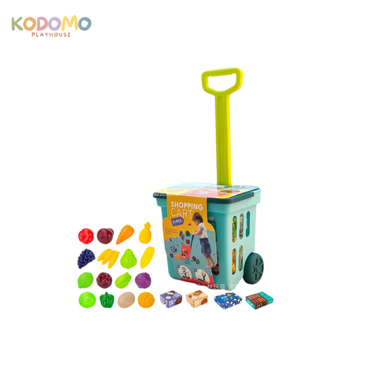 Kodomo Playhouse Shopping Cart Blue