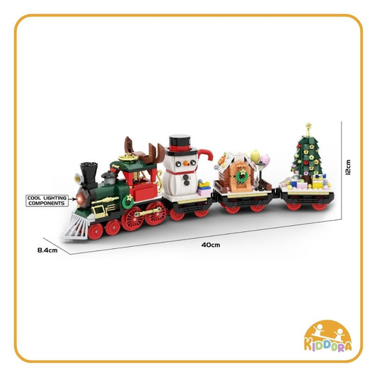 Kiddora Christmas Train Building Blocks Set