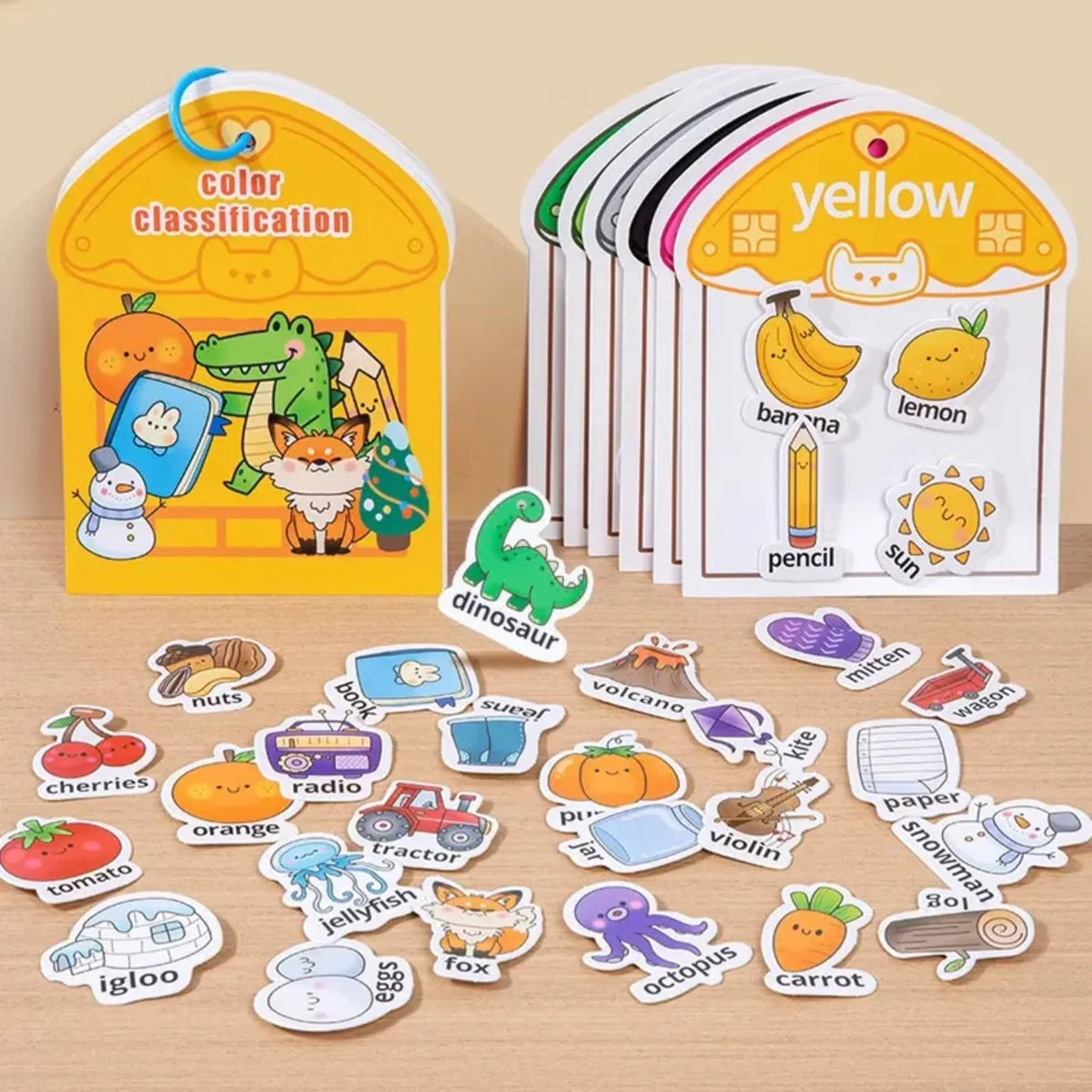 The Kiddie Concept Color Sorting Busy Book