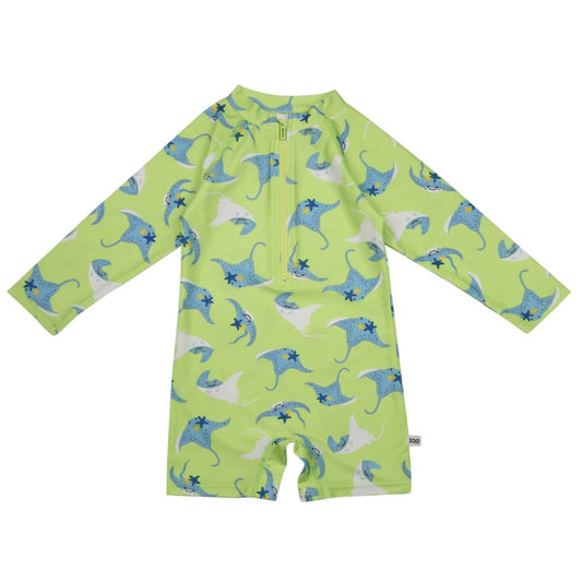 Zoocchini UPF50 Boys Rashguard Swimsuit- Sid the Stingray
