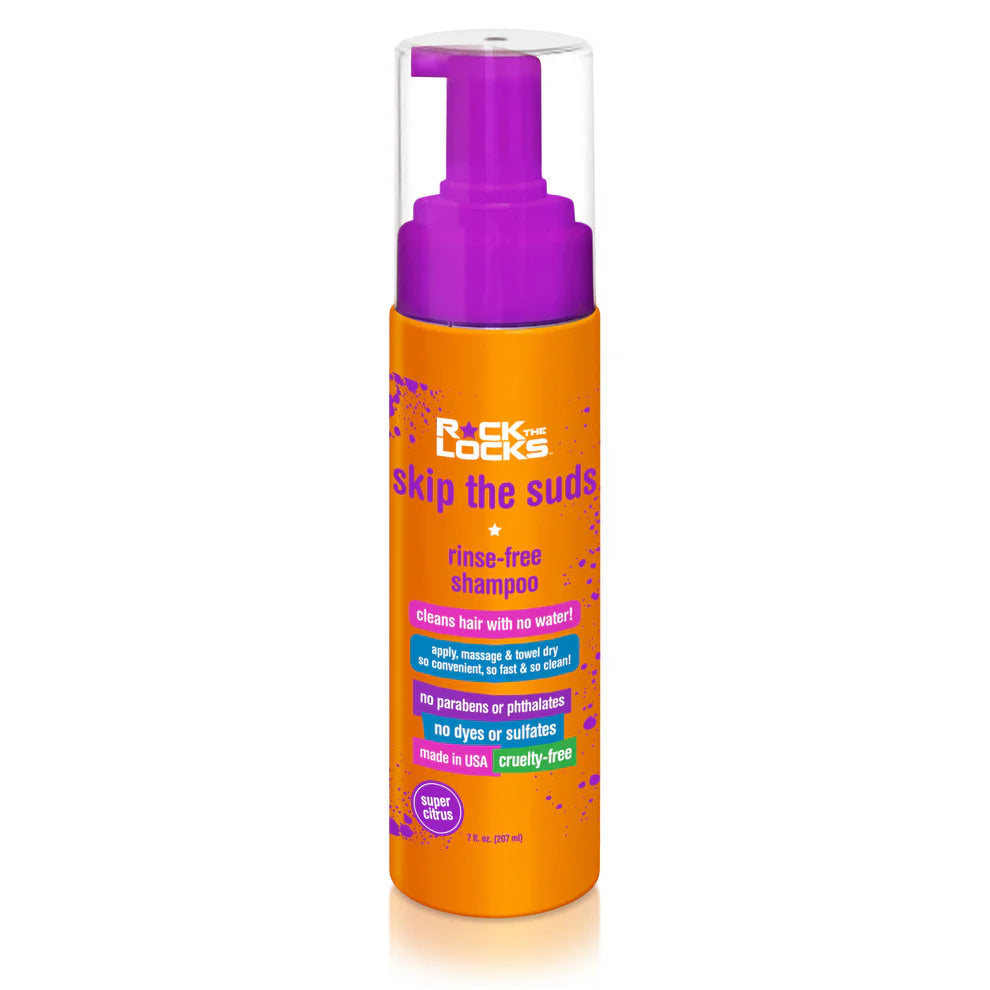 ROCK THE LOCKS - SKIP THE SUDS FOAMING RINSE-FREE SHAMPOO