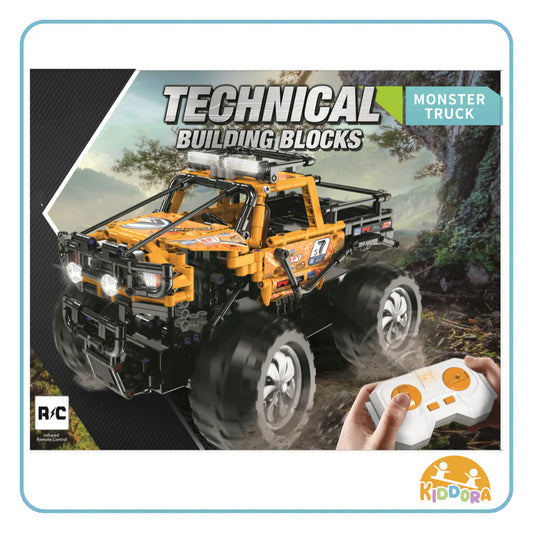 Kiddora Monster Truck Bricks with Remote Control