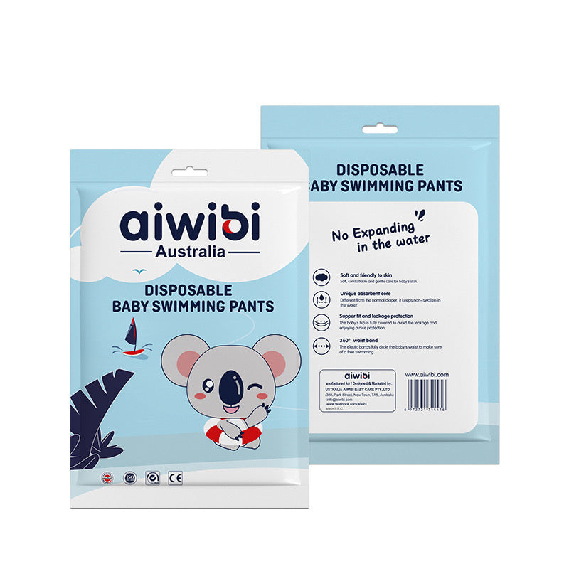 Aiwibi Baby Swimming Diaper Waterproof Pull-up Pants Diapers Disposable for Baby Swimming Pools