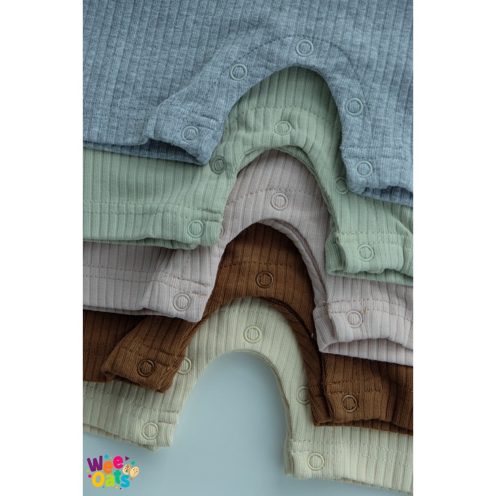 Wee Oats CHURROS - Organic Cotton Baby Sleeveless Onesie Shorts