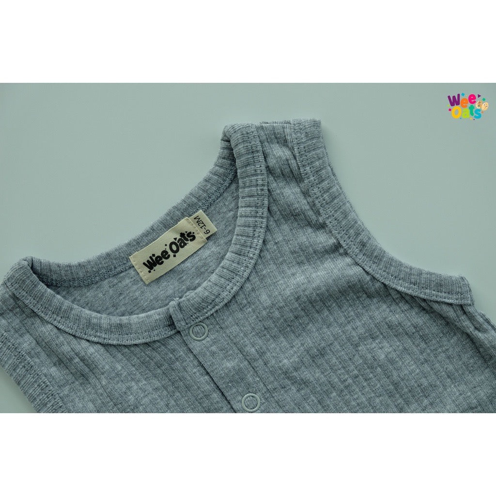 Wee Oats CHURROS - Organic Cotton Baby Sleeveless Onesie Shorts