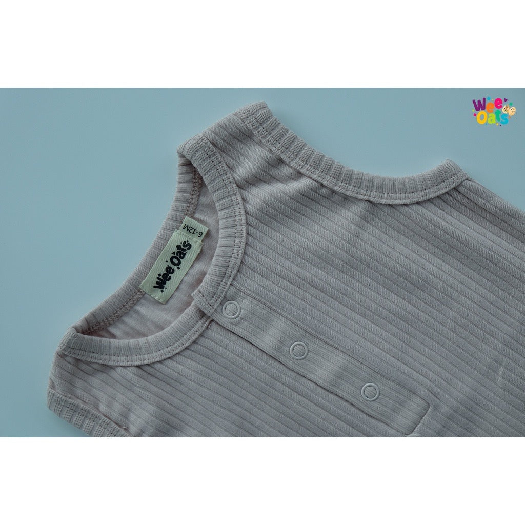 Wee Oats CHURROS - Organic Cotton Baby Sleeveless Onesie Shorts