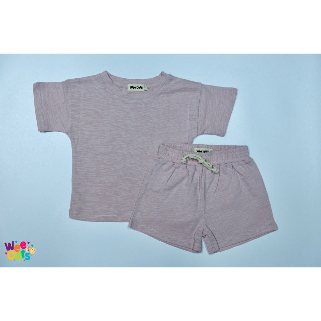 Wee Oats GRAHAM - Organic Cotton Baby Shirt & Shorts Summer Set / Terno
