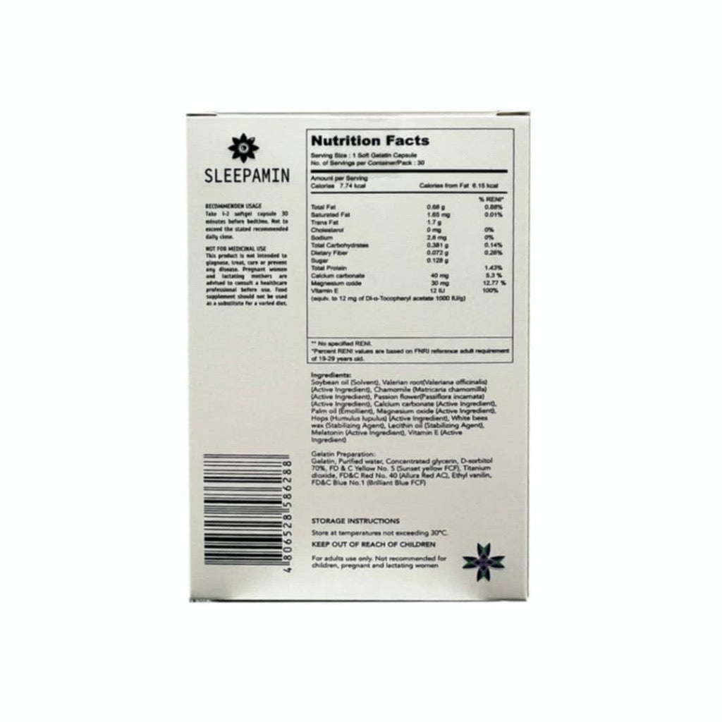 SLEEPAMIN Melatonin Natural Sleep Aid 30s