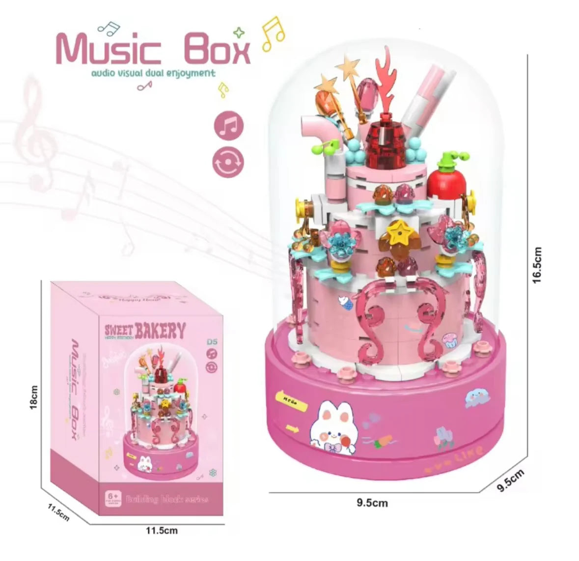 Little Fat Hugs Sweet Bakery Music Box