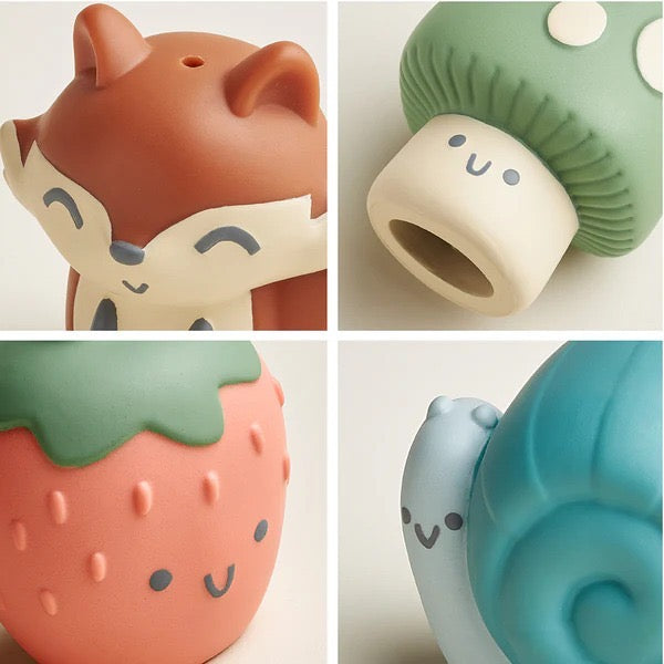Itzy Bitzy Puppets Bath Toy Set