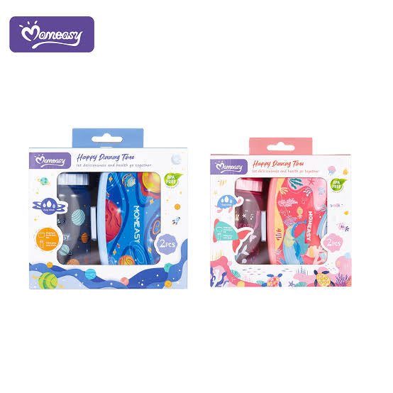 Momeasy baby Kids Children BPA free outdoor Lunch Box Set