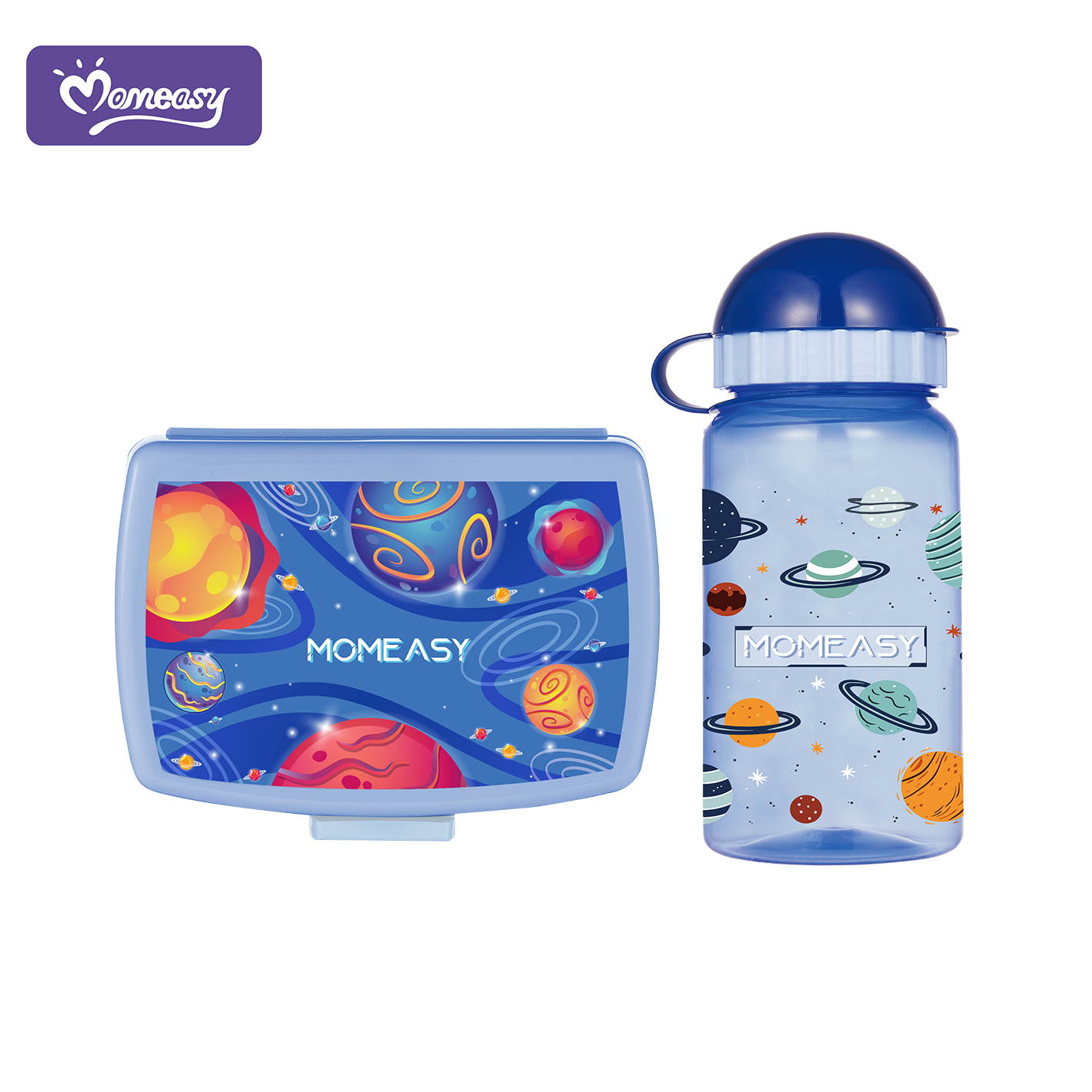Momeasy baby Kids Children BPA free outdoor Lunch Box Set