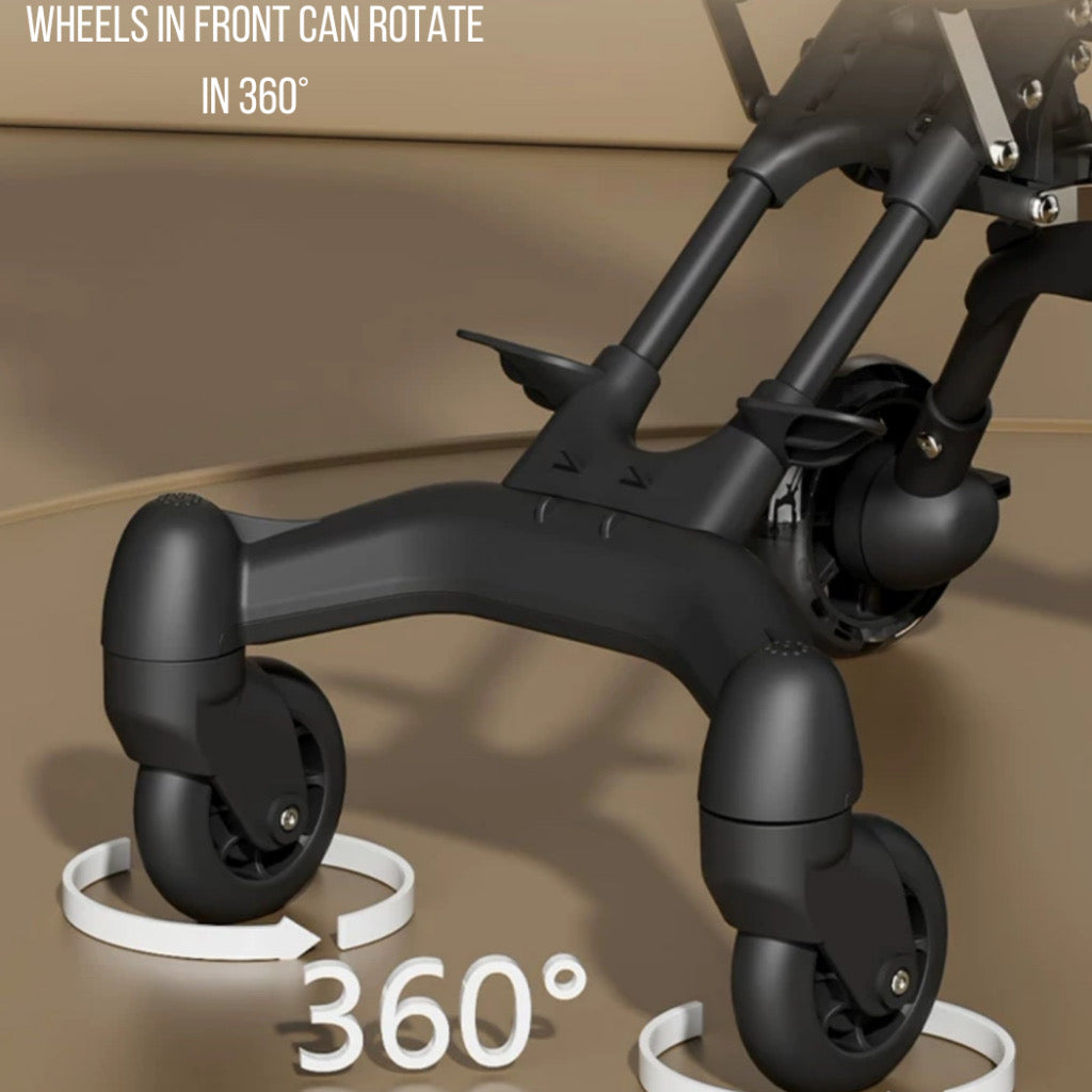 Yoji Baby 2-Way Stroller Bike Lightweight Foldable Compact Baby Stroller Reversible Seat