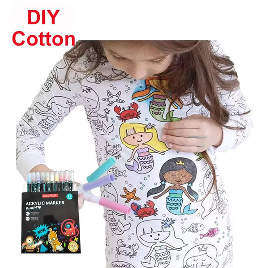 Snooze Avenue Coloring Pajamas for Kids