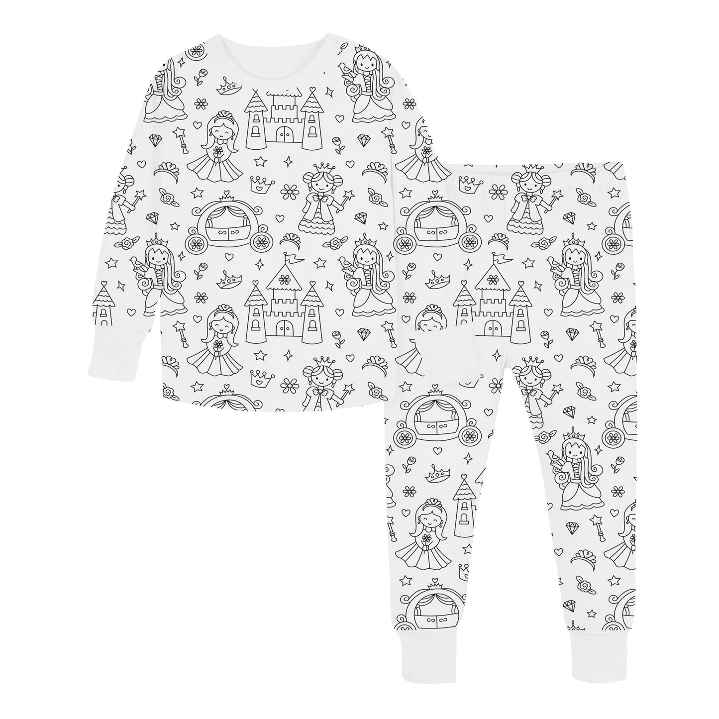 Snooze Avenue Coloring Pajamas for Kids